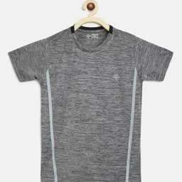 CHIMPRALA Boys Grey Solid Round Neck Sports T-shirt-picture-24