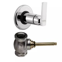 CERA Titanium Stop Cock Exposed Part and Concealed Part, F1003351 + F4050502 (Set of 2 Pcs)-picture-30