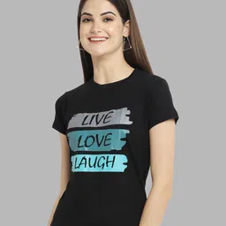 Fabflee Pack Of 3 Typography Printed Cotton T-shirt image 3