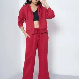 Ajile By Pantaloons Red Loose Fit Hoodie image 5