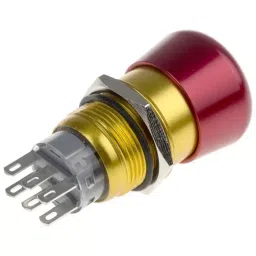 RS PRO Push Button Switch Maintained Twist to Release Panel Mount 19.2 mm Cutout, 8771968 image 3