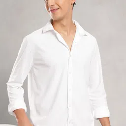 Nautica Solid Slim Fit Shirt-image-5
