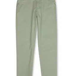 Gini & Jony Kids Sage Green Solid Trousers-picture-16