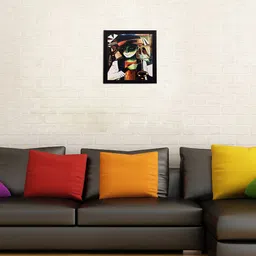 eCraftIndia Multicoloured Abstract Man Framed Wall Art-picture-35