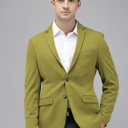 Park Avenue Self Design Single-Breasted Slim Fit Casual Blazer-picture-36