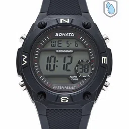 Sonata Men Ocean Series Black Digital Watch 77033PP04-picture-15