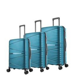 Nasher Miles Mumbai Hard-Sided Polypropylene Luggage Set of 3 Dark Green Trolley Bags(55,65&75Cm)-picture-33