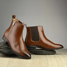 Hirels Men Round Toe Chelsea Boots-picture-19