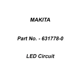 Makita LED Circuit, Part No 631778-0-picture-18