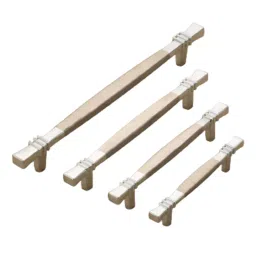 DECORE 320 160 mm Zinc Alloy Chrome and TT Finish Cabinet Pull Handle-image-83