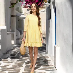 AND Self Design Fit & Flare Dress image 1