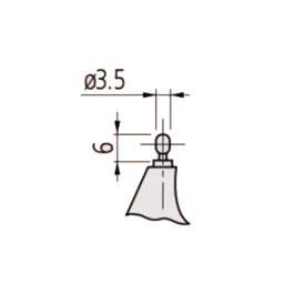 Mitutoyo BMB2-25 Measuring Range 0-25 mm Rod Spherical Micrometer 6599695 image 2