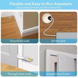 FEDUS Flat RJ45 Cat6 Ethernet Cable ‎Yellow 10 m image 4