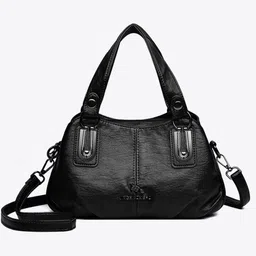 KPOP Women Solid Structured Handheld Bag-image-75