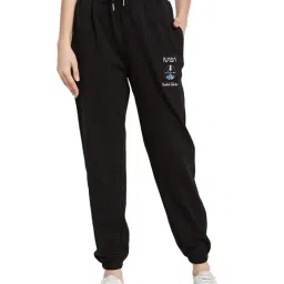 METTLE Black Cotton Graphic Print Joggers-picture-38