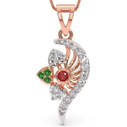 Candere By Kalyan Jewellers 18k Rose Gold and Cubic Zirconia Pendant for Women-picture-11