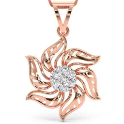 Candere By Kalyan Jewellers 18k Rose Gold and Cubic Zirconia Pendant for Women-picture-11