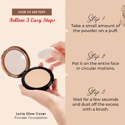 Adbeni HD Long-Lasting Matte Finish Compact Powder - 9 g - Shade - 01 image 5