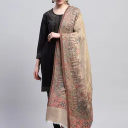 Monte Carlo Floral Woven Design Shawl-image-31