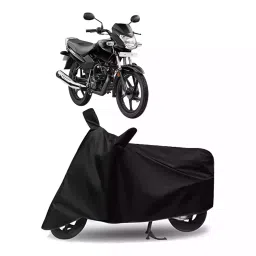 Auto Pearl Bike Cover for TVS Sport ES BS6 (Black)-picture-13