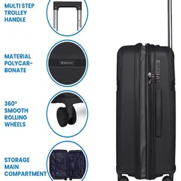 Polo Class Textured Hard-Sided Large Trolley Bag image 5