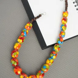 Bamboo Tree Jewels Artificial Beads Statement Necklace-picture-18
