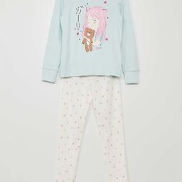 KIABI Girls Printed Night suit-picture-15