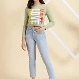 SHOWOFFFF Print Crop Top image 5