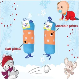 Babytoons New Born Baby Pillow for Head Shaping with 2 Matching Lot Pillows/Bolsters (0-6 Months) (Blue) image 4