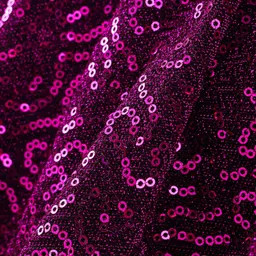 Hola Bonita Three Fourth Sleeves Sequin Party Dress - Fuchsia image 5