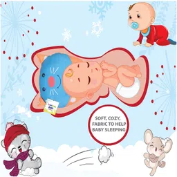 Babytoons New Born Baby Pillow for Head Shaping with 2 Matching Lot Pillows/Bolsters (0-6 Months) (Blue) image 5