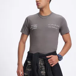 glitchez Statement Slogans Print Regular Fit T-shirt-picture-14