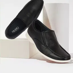 Fausto Men's Black Casual Loafers-picture-21