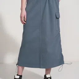 Tokyo Talkies Straight Midi Cargo Skirt-picture-24