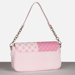 Allen Solly Woman Colourblocked PU Oversized Structured Tote Bag image 5