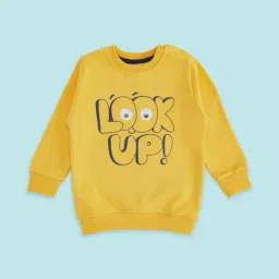 Pantaloons Baby Yellow Cotton Printed Full Sleeves Sweatshirt-image-57