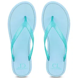 Carlton London Women's Aqua & Sky Blue Flip Flops-image-66