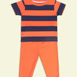 MINIKLUB Kids Orange Striped Top with Pants-image-64