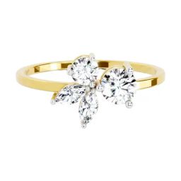 Sparkles Lab Grown Diamond 14k (585) Yellow Gold Ring for Women-picture-23