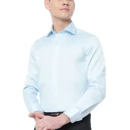 Wyre Sky Blue Cotton Slim Fit Shirt image 3