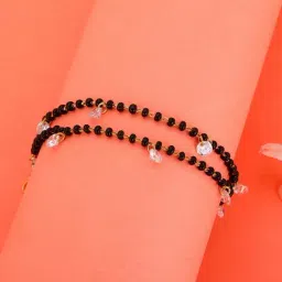 GIVA 92.5 Sterling Silver Dazzling Zircons Mangalsutra Bracelet for Women-picture-22