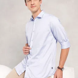 Nautica Classic Fit Opaque Pure Cotton Water Repellent Casual Shirt-picture-15