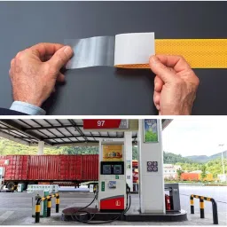 GENERIC 2 inch (50.8 mm) High Intensity Warning Reflective Tape Yellow 10 m Length image 2