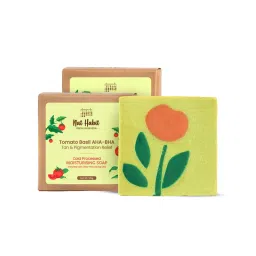 Nat Habit Cold Processed Tomato Basil AHA-BHA Moisturising Soap - Pack of 2 image 1