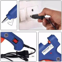 CRAFTYGUN 20 W Glue Gun with 10 Sticks ON OFF Switch & Indicator 7 mm Stick Diameter Blue, SH_BLMINI-20WWT-10-ST image 4