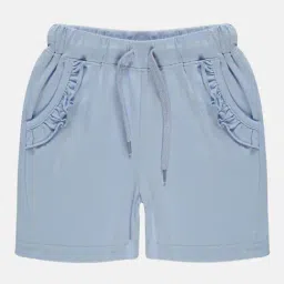 Kiddopanti Kids Light Blue Solid Shorts-picture-34