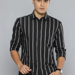 Flying Machine Slim Fit Striped Pure Cotton Casual Shirt-picture-31