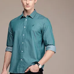 Nautica Men Classic Slim Fit Pure Cotton Casual Shirt-picture-21