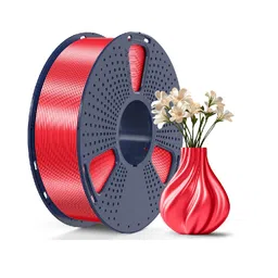 Sunlu Silk PLA+ Red 1.75mm Filament – 1kg Spool image 1
