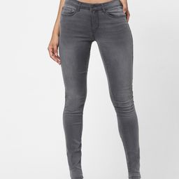 ONLY Women Grey Skinny Fit High-Rise Light Fade Jeans-picture-44